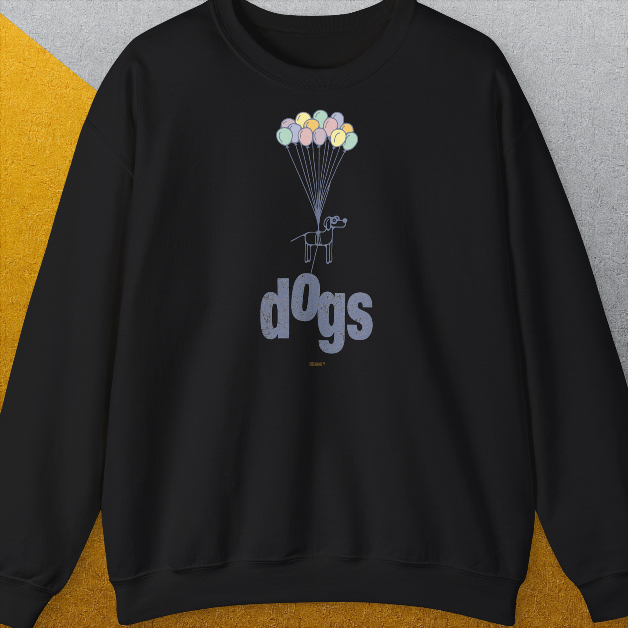 The Dog Gang Minimalistic Series II, Volume 1, Unisex Sweatshirt-Black-für Hundebesitzer und Hundeliebhaber, Design by Dog Gang