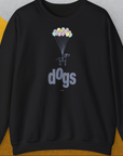 The Dog Gang Minimalistic Series II, Volume 1, Unisex Sweatshirt-Black-für Hundebesitzer und Hundeliebhaber, Design by Dog Gang
