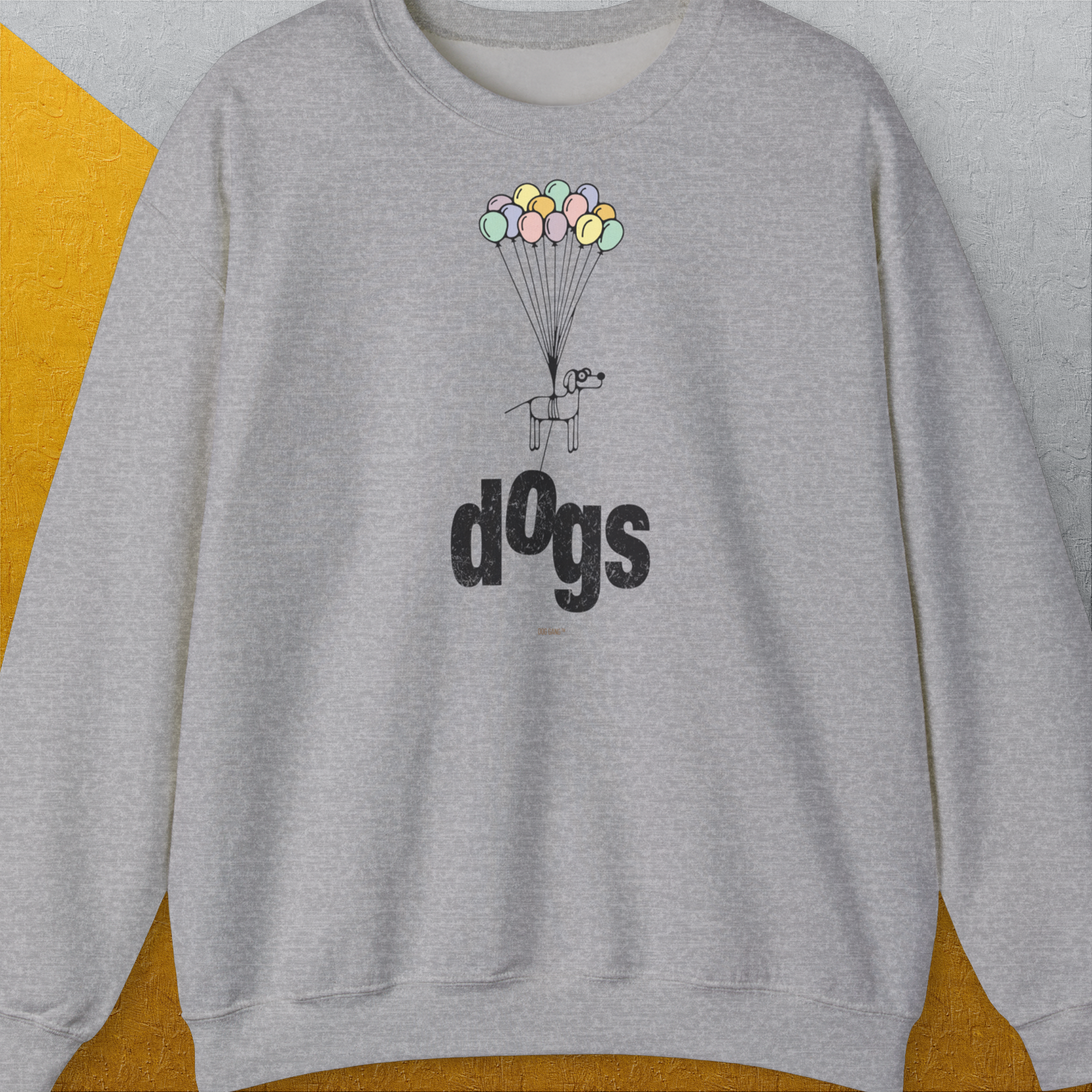 The Dog Gang Minimalistic Series II, Volume 1, Unisex Sweatshirt-Sport Grey-lustiges und bequemes Sweatshirt für Hundeliebhaber, Design by Dog Gang