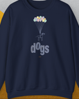 The Dog Gang Minimalistic Series II, Volume 1, Unisex Sweatshirt-Navy-für in- und outdoor, lustiger Spruch für Hundeliebhaber, Design by Dog Gang