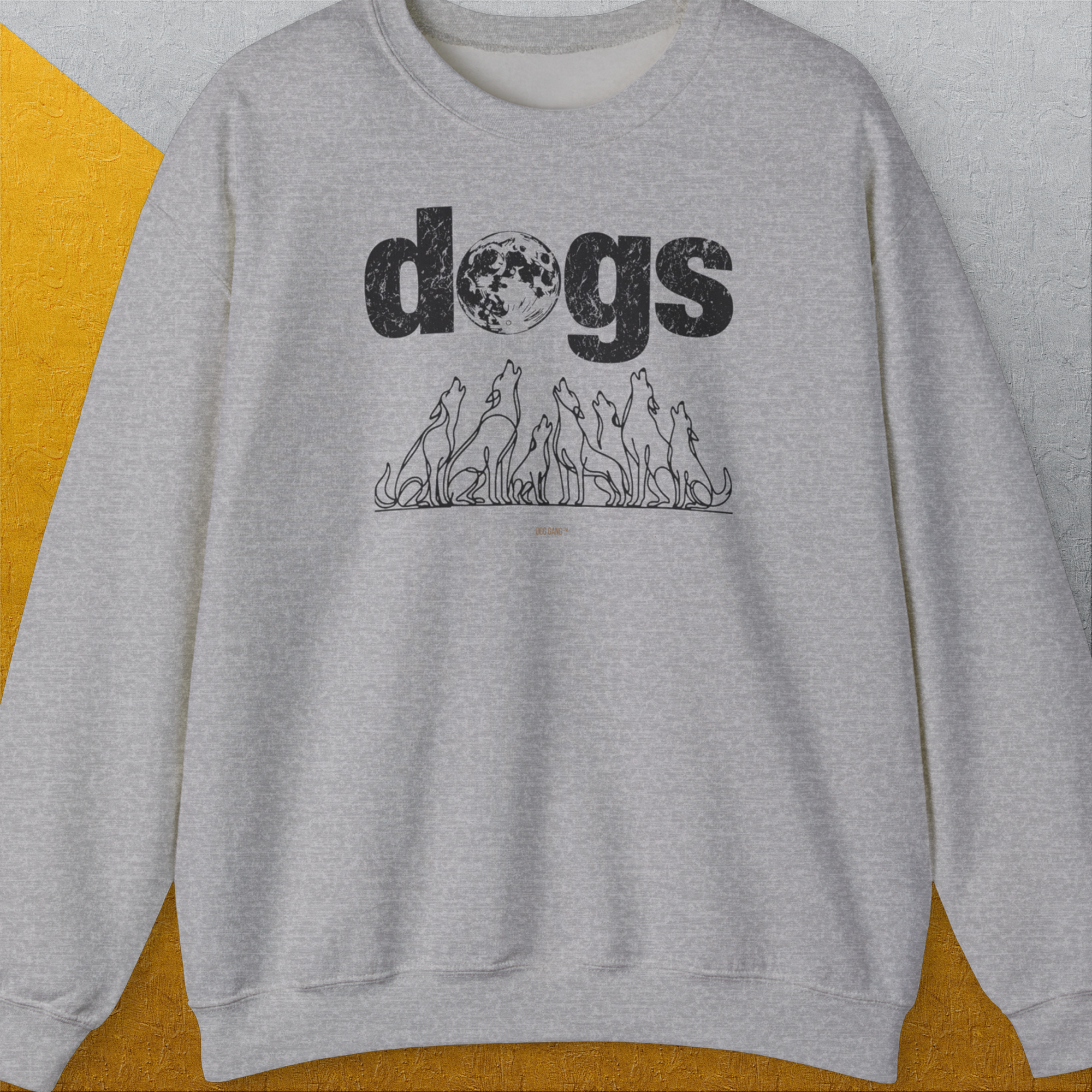 The Dog Gang Minimalistic Series II, Volume 3, Unisex Sweatshirt-Sport Grey-Design by Dog Gang