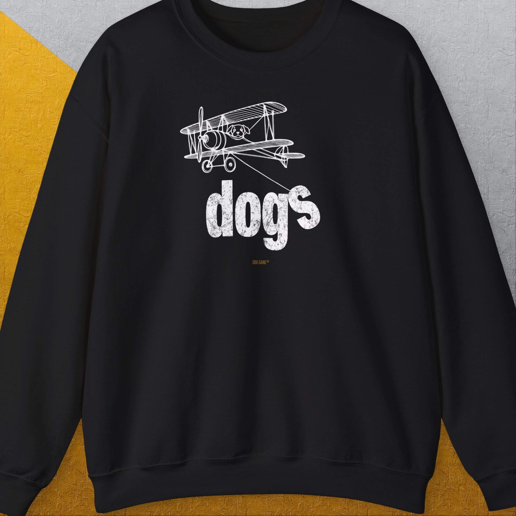 The Dog Gang Minimalistic Series II, Volume 4, Unisex Sweatshirt-Black-Design by Dog Gang
