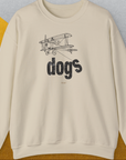 The Dog Gang Minimalistic Series II, Volume 4, Unisex Sweatshirt-Sand-Design by Dog Gang