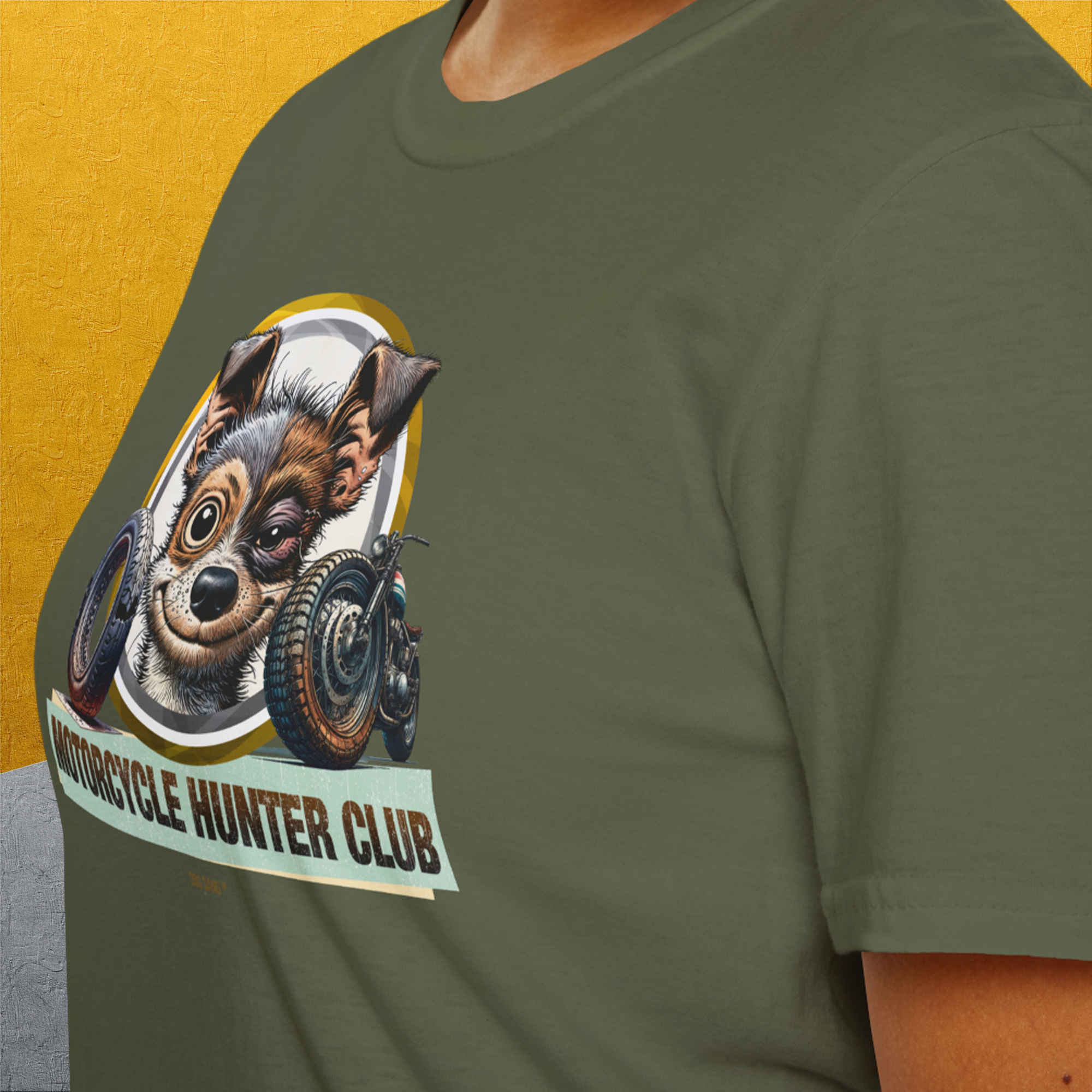 Motorcycle Hunter Club, Volume 1, Unisex T-Shirt-, Design by Dog Gang