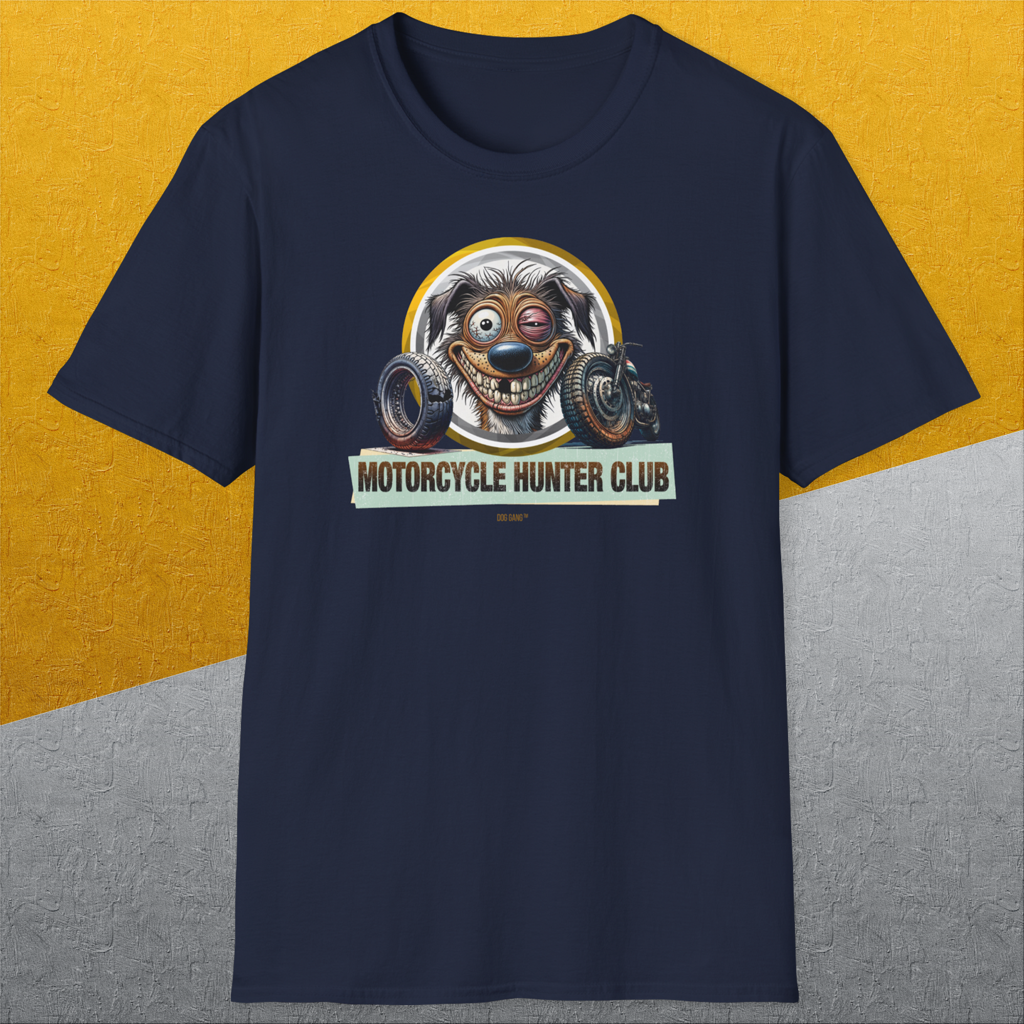 Motorcycle Hunter Club, Volume 2, Unisex T-Shirt-, a cool and stylish design with a funny saying from Dog Gang