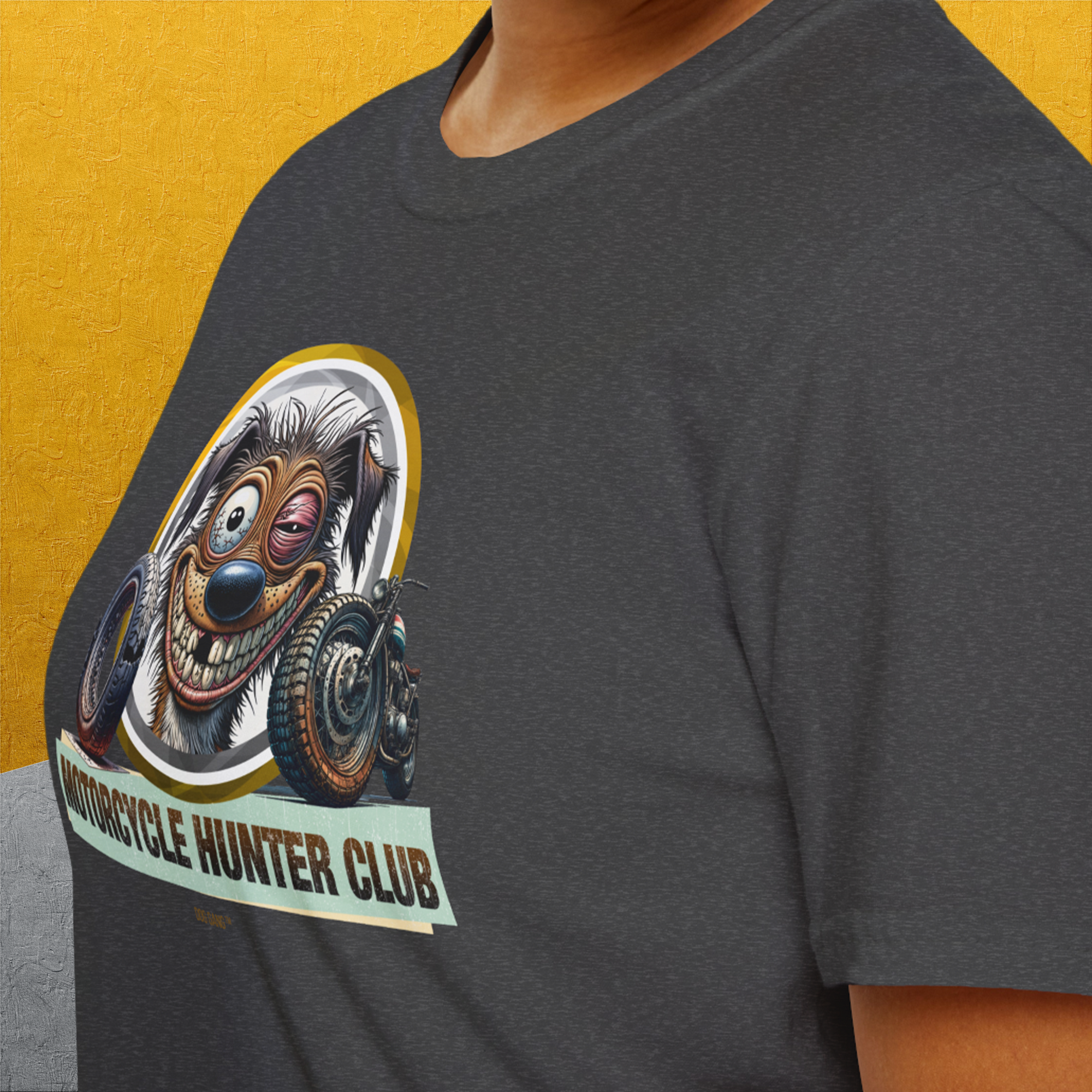 Motorcycle Hunter Club, Volume 2, Unisex T-Shirt-, Design by Dog Gang