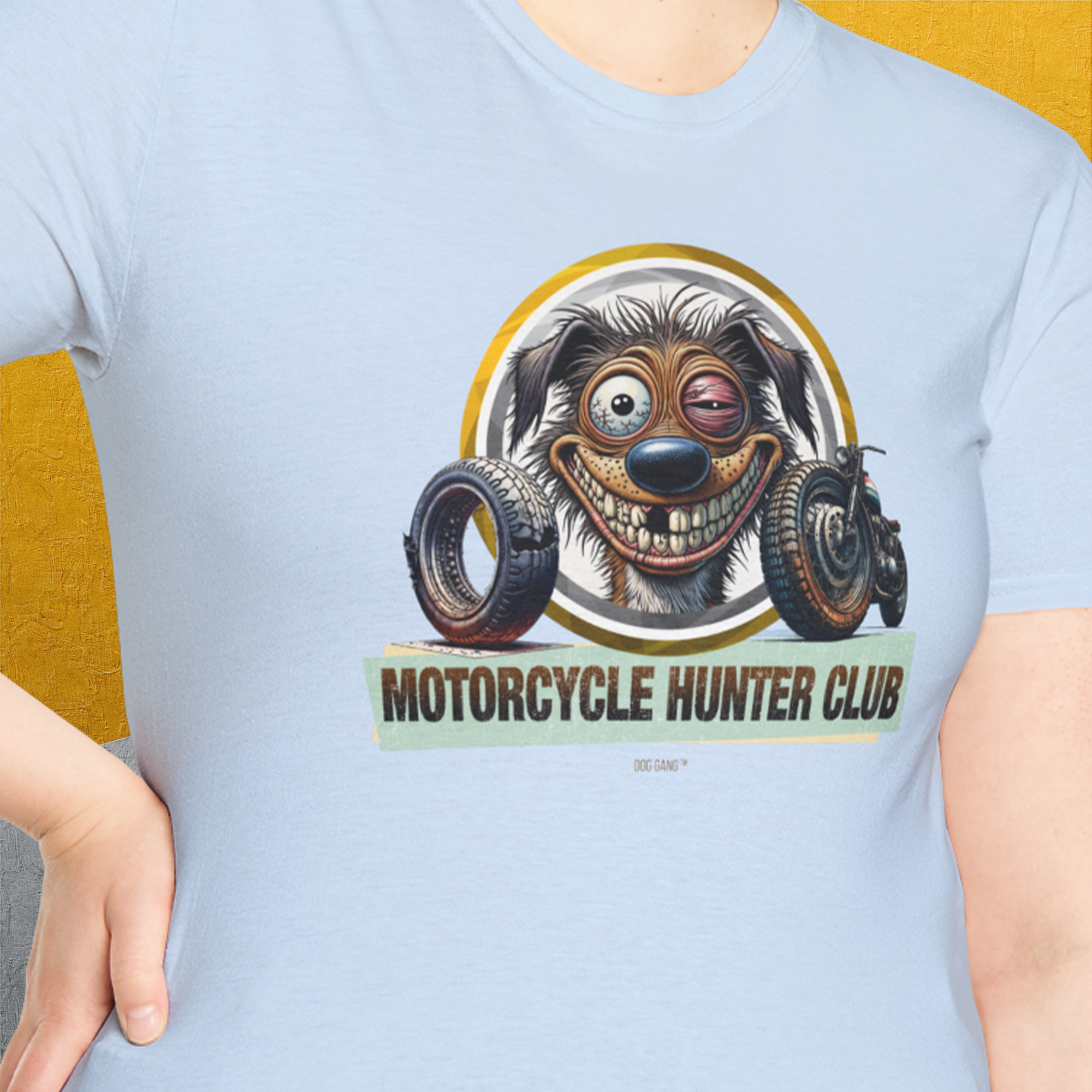Motorcycle Hunter Club, Volume 2, Unisex T-Shirt-, Design by Dog Gang