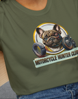 Motorcycle Hunter Club, Volume 3 (French Bulldog), Unisex T-Shirt-, a fun and stylish design for dog lovers from Dog Gang