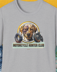 Motorcycle Hunter Club, Volume 4 (Labrador), Unisex T-Shirt-Sport Grey, Design by Dog Gang