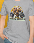 Motorcycle Hunter Club, Volume 4 (Labrador), Unisex T-Shirt-, Design by Dog Gang