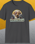 Motorcycle Hunter Club, Volume 4 (Labrador), Unisex T-Shirt-, a cool and stylish design with a funny saying from Dog Gang