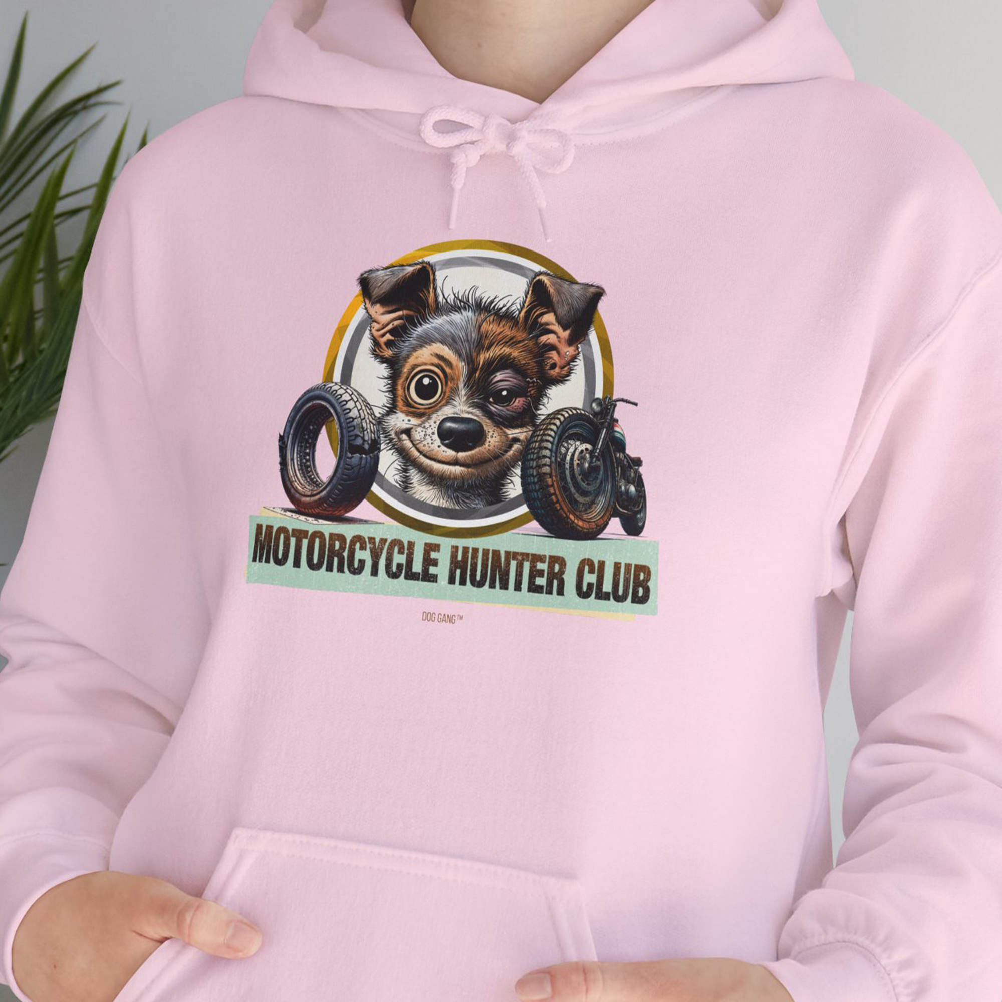 Motorcycle Hunter Club, Volume 1, Unisex Hoodie-, Design by Dog Gang