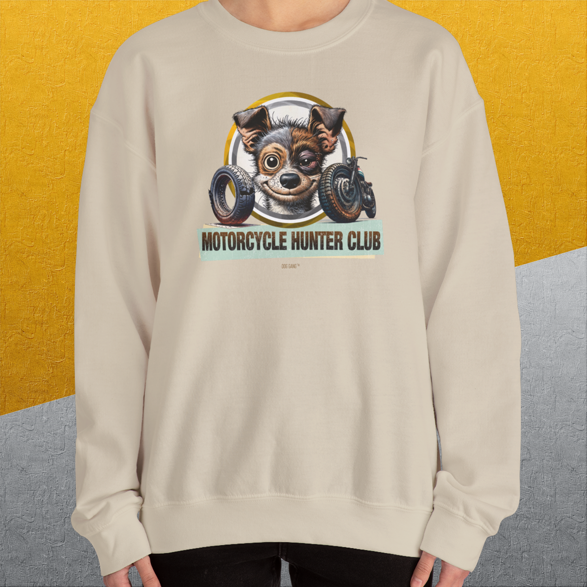 Motorcycle Hunter Club, Volume 1, Unisex Sweatshirt-, Design by Dog Gang