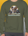 Motorcycle Hunter Club, Volume 1, Unisex Sweatshirt-. For dog lovers. Design by Dog Gang