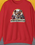 Motorcycle Hunter Club, Volume 1, Unisex Sweatshirt-Red, Design by Dog Gang