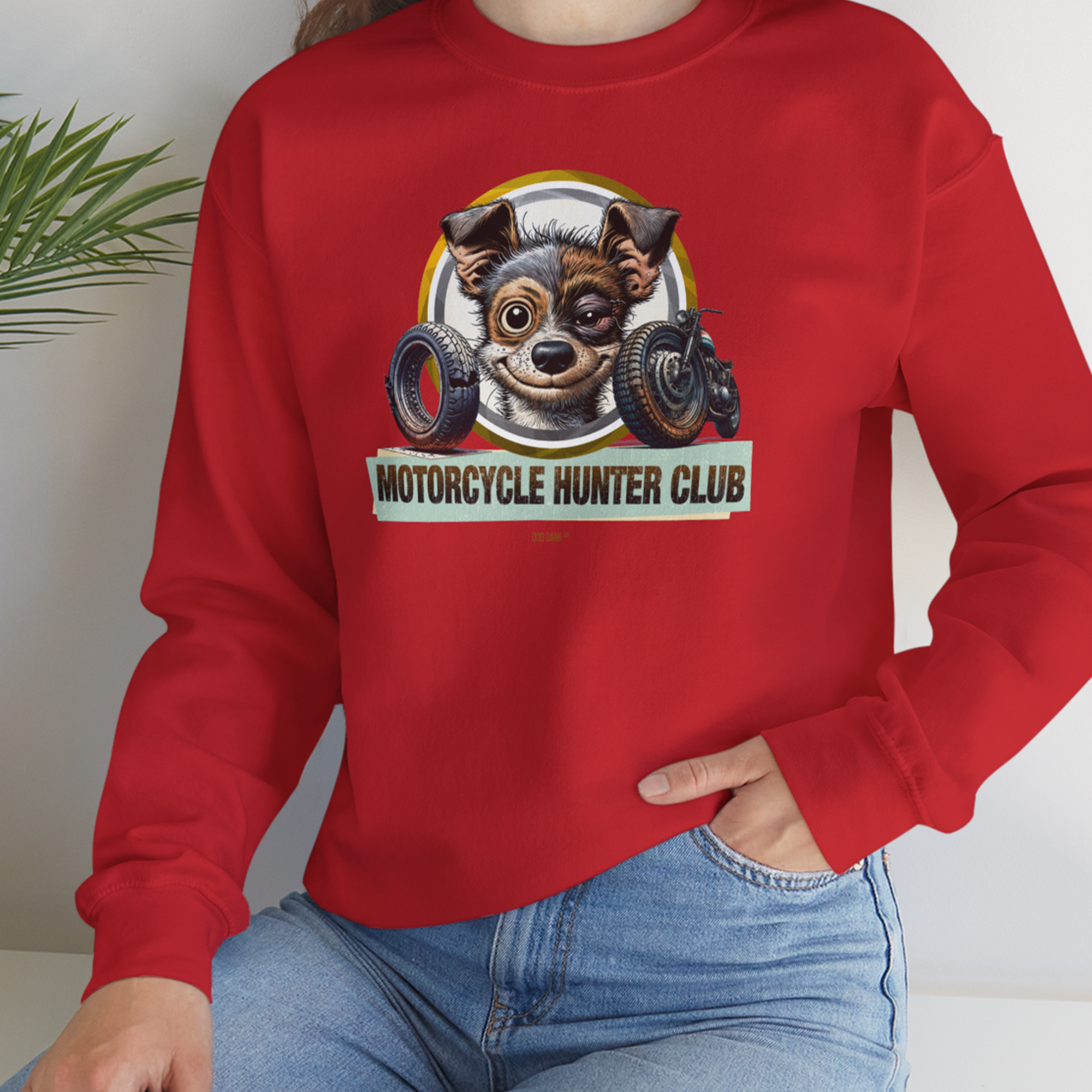 Motorcycle Hunter Club, Volume 1, Unisex Sweatshirt-, Design by Dog Gang