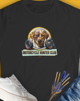 Motorcycle Hunter Club, Volume 4 (Labrador), Women's T-Shirt-Black. A perfect gift for dog lovers and dog owners. Design by Dog Gang