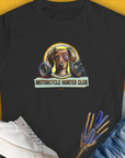 Motorcycle Hunter Club, Volume 5 (Dackel / Dachshund), Women's T-Shirt-Black. A perfect gift for dog lovers and dog owners. Design by Dog Gang