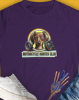 Motorcycle Hunter Club, Volume 5 (Dackel / Dachshund), Women's T-Shirt-Purple, a cool and stylish design with a funny saying from Dog Gang