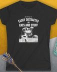 My Dog Is Easily Distracted By - Volume 2: Cats And Stuff, Women's T-Shirt-, a fun and stylish design for dog lovers from Dog Gang
