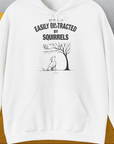 My Dog Is Easily Distracted By - Volume 1: Squirrels, Unisex Hoodie-White, Design by Dog Gang