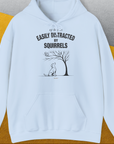 My Dog Is Easily Distracted By - Volume 1: Squirrels, Unisex Hoodie-Light Blue, a cool and stylish design with a funny saying from Dog Gang