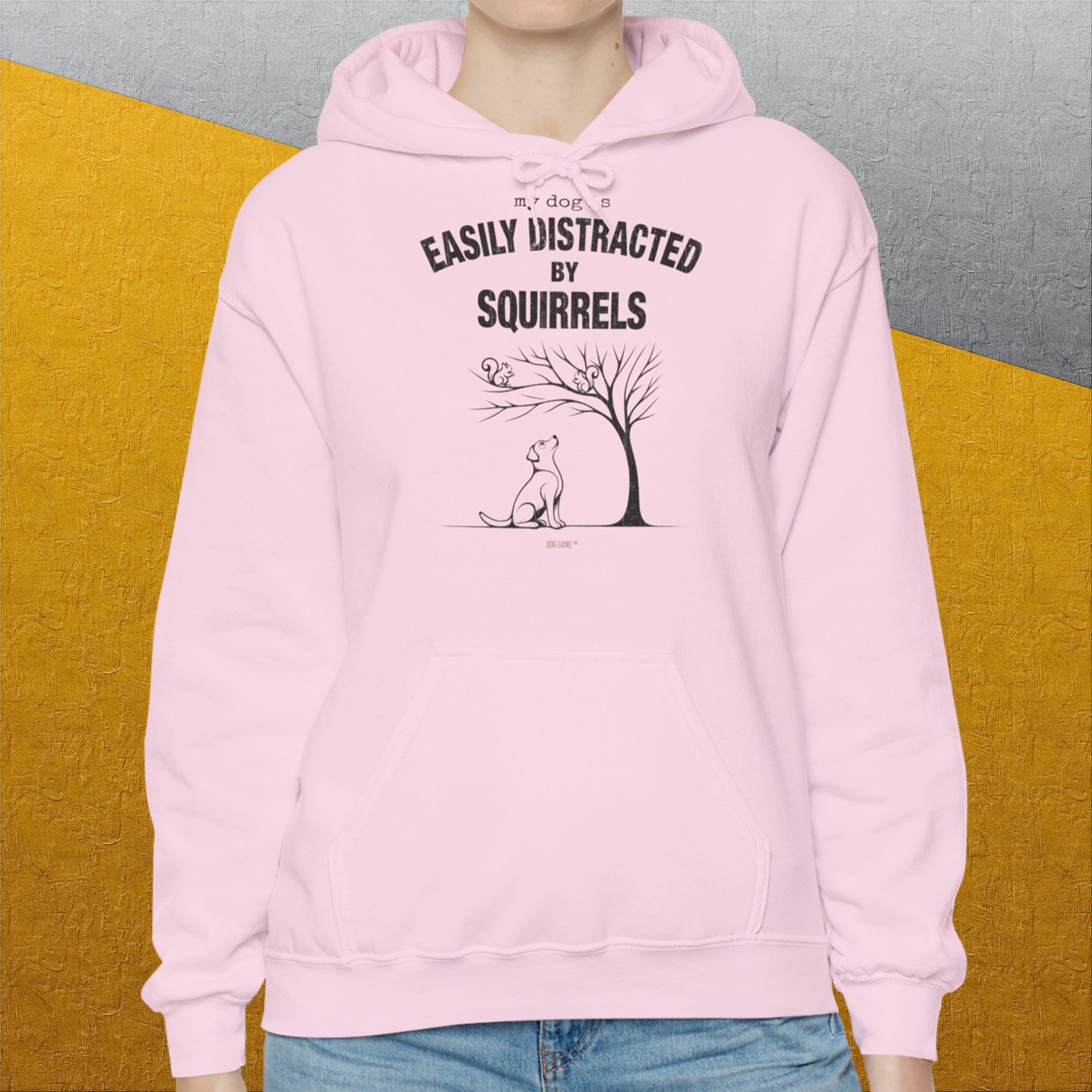 My Dog Is Easily Distracted By - Volume 1: Squirrels, Unisex Hoodie-. A dog-themed Design from Dog Gang