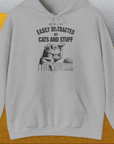 My Dog Is Easily Distracted By - Volume 2: Cats And Stuff, Unisex Hoodie-Sport Grey. A dog-themed Design from Dog Gang