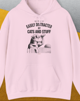 My Dog Is Easily Distracted By - Volume 2: Cats And Stuff, Unisex Hoodie-Light Pink. A perfect gift for dog lovers and dog owners. Design by Dog Gang