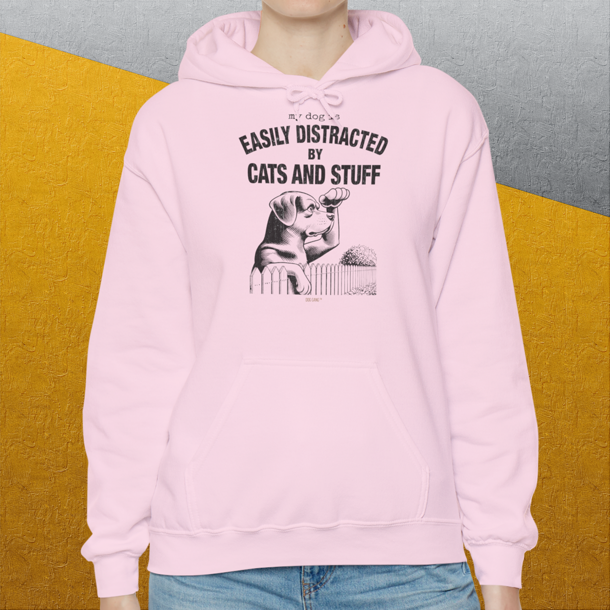 My Dog Is Easily Distracted By - Volume 2: Cats And Stuff, Unisex Hoodie-, Design by Dog Gang
