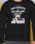 My Dog Is Easily Distracted By - Volume 2: Cats And Stuff, Unisex Sweatshirt-. For dog lovers. Design by Dog Gang