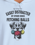 My Dog Is Easily Distracted By - Volume 4: Other Dogs Fetching Balls, Unisex Hoodie-, Design by Dog Gang