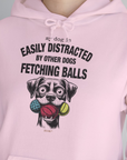 My Dog Is Easily Distracted By - Volume 4: Other Dogs Fetching Balls, Unisex Hoodie-. For dog lovers and dog owners. Design by Dog Gang