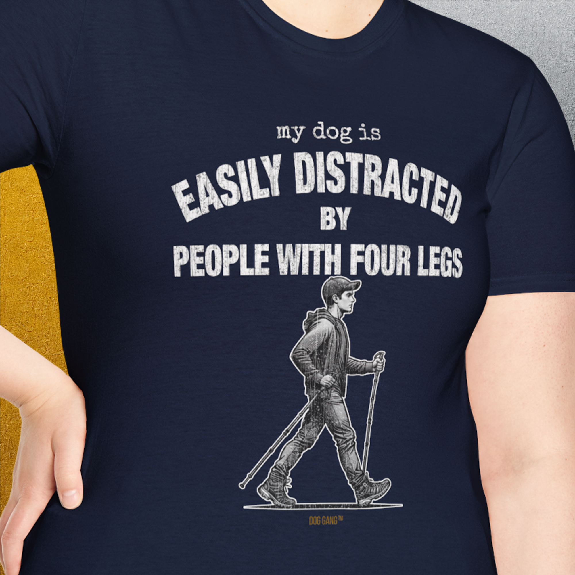 My Dog Is Easily Distracted By - Volume 5: People With Four Legs, Unisex T-Shirt-, Design by Dog Gang