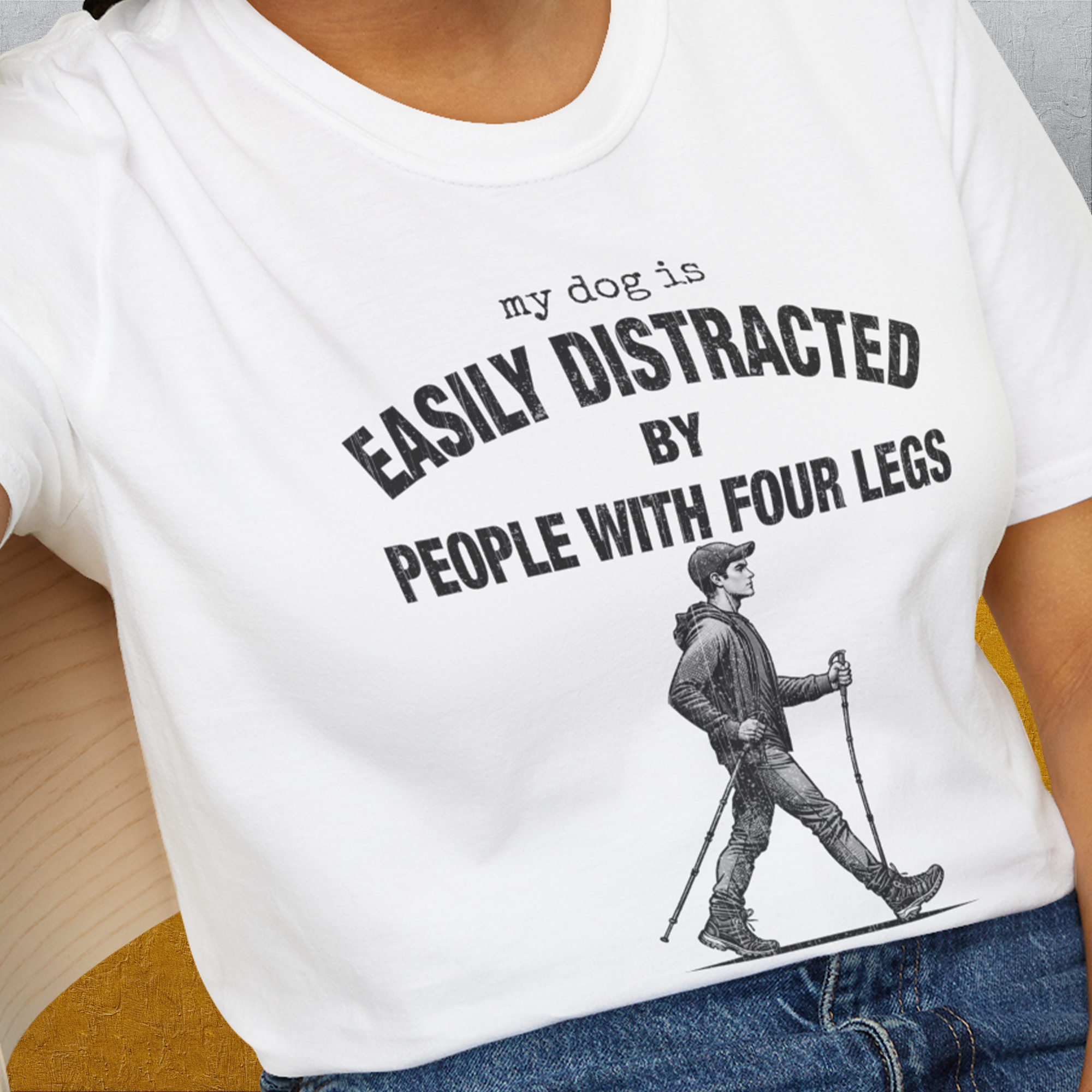 My Dog Is Easily Distracted By - Volume 5: People With Four Legs, Unisex T-Shirt-, a fun and stylish design for dog lovers from Dog Gang