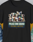 Police Dog Squad For Small Matters, Volume 1, Unisex T-Shirt-Black, Design by Dog Gang