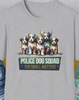 Police Dog Squad For Small Matters, Volume 1, Unisex T-Shirt-Sport Grey, Design by Dog Gang