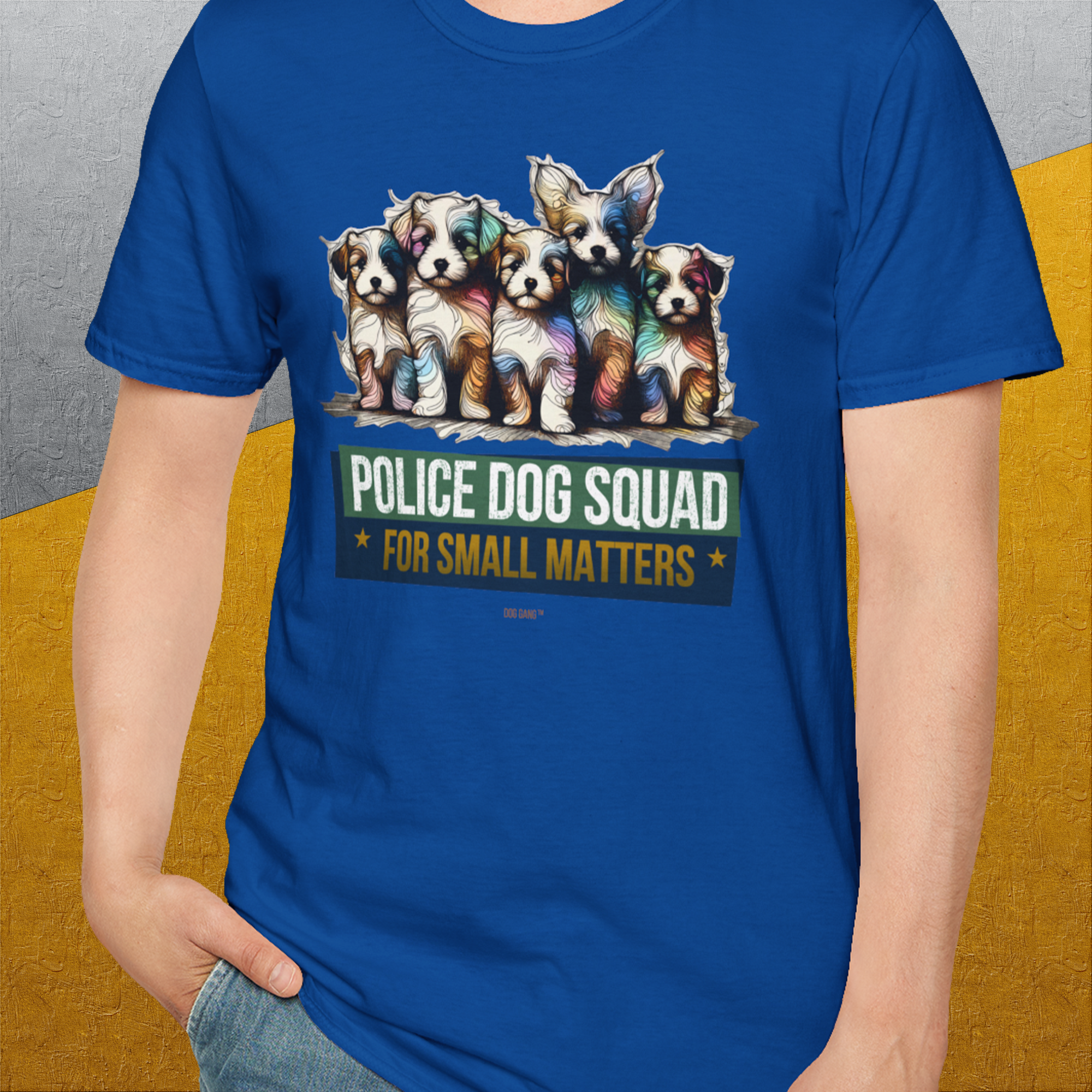 Police Dog Squad For Small Matters, Volume 1, Unisex T-Shirt-, Design by Dog Gang