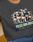 Police Dog Squad For Small Matters, Volume 1, Unisex T-Shirt-, a fun and stylish design for dog lovers from Dog Gang