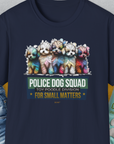 Police Dog Squad For Small Matters (Toy Poodle Division), Volume 2, Unisex T-Shirt-Navy, Design by Dog Gang