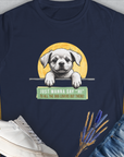 "Say Hi" Series, Volume 1, Women's T-Shirt-Navy, a cool and stylish design with a funny saying from Dog Gang