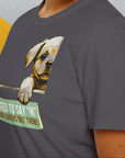 "Say Hi" Series, Volume 2, Unisex T-Shirt-lustiges Shirt für Hundefreunde, lustiger Spruch mit Hund, Design by Dog Gang