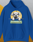 "Say Hi" Series, Volume 1, Unisex Hoodie-Royal-bequemes Shirt mit lustigem Spruch für Hundebesitzer, Design by Dog Gang