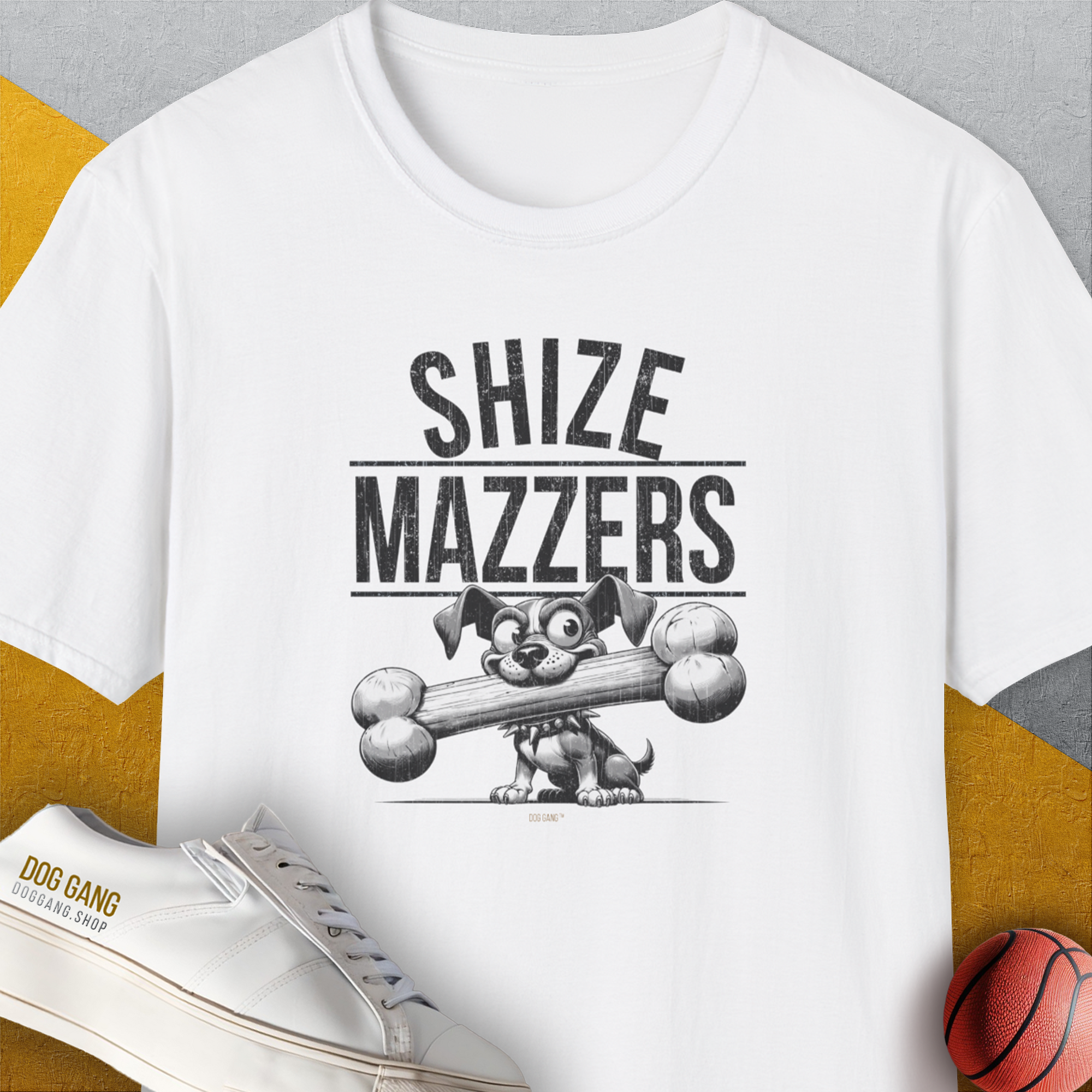 Shize Mazzers, Volume 1, Unisex T-Shirt-White, Design by Dog Gang