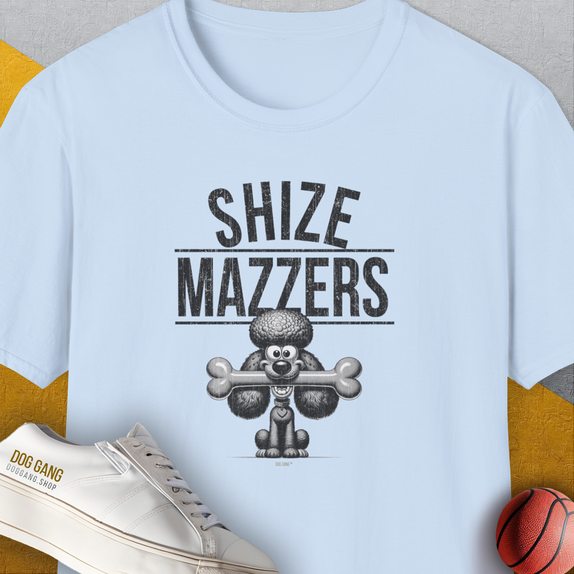 Shize Mazzers, Volume 3, Unisex T-Shirt-Light Blue, Design by Dog Gang