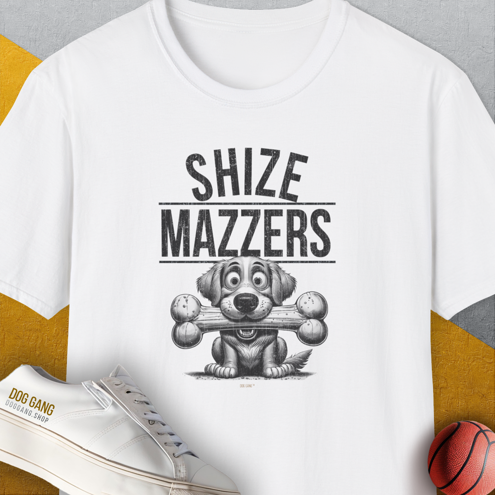 Shize Mazzers, Volume 4, Unisex T-Shirt-White, Design by Dog Gang