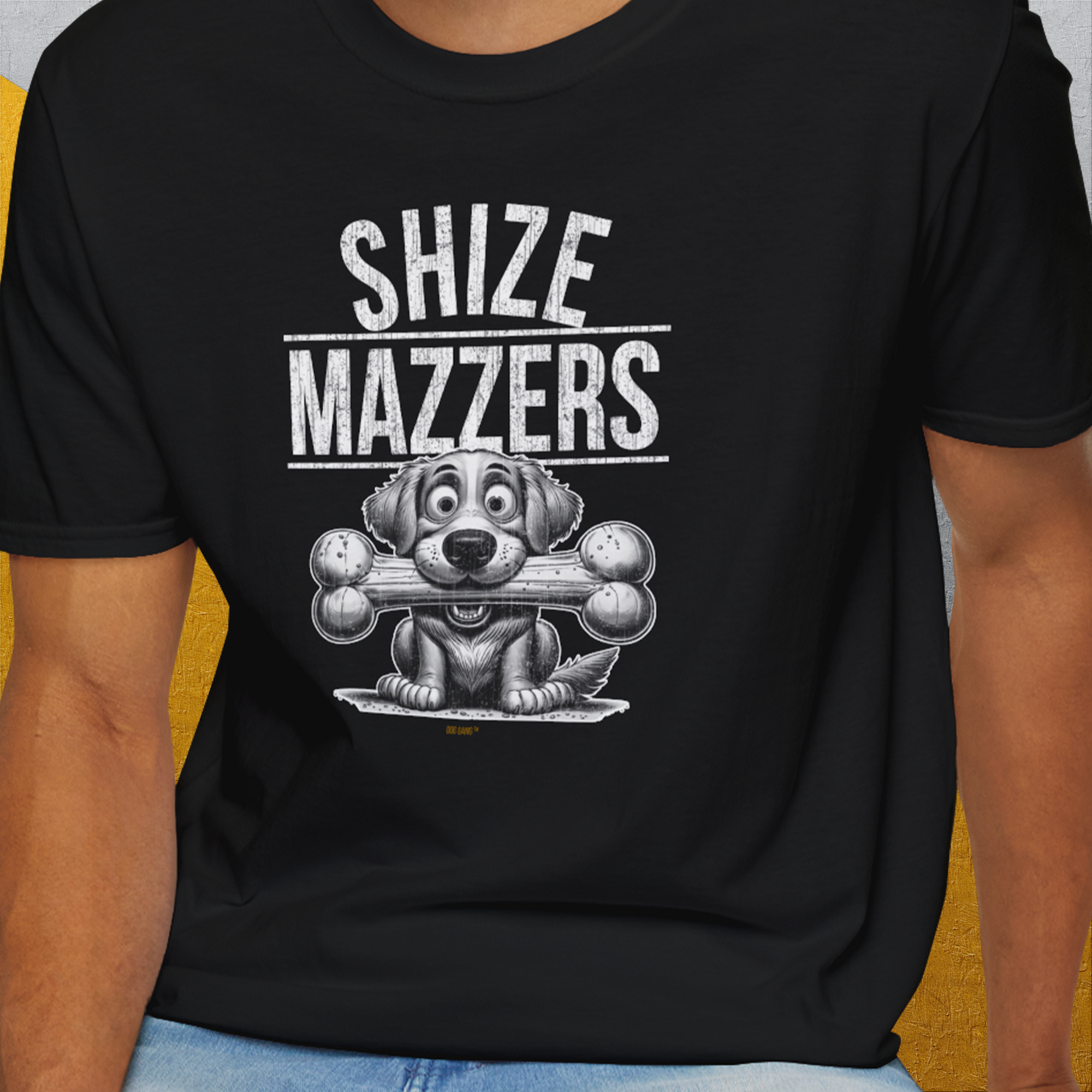 Shize Mazzers, Volume 4, Unisex T-Shirt-. For dog lovers and dog owners. Design by Dog Gang