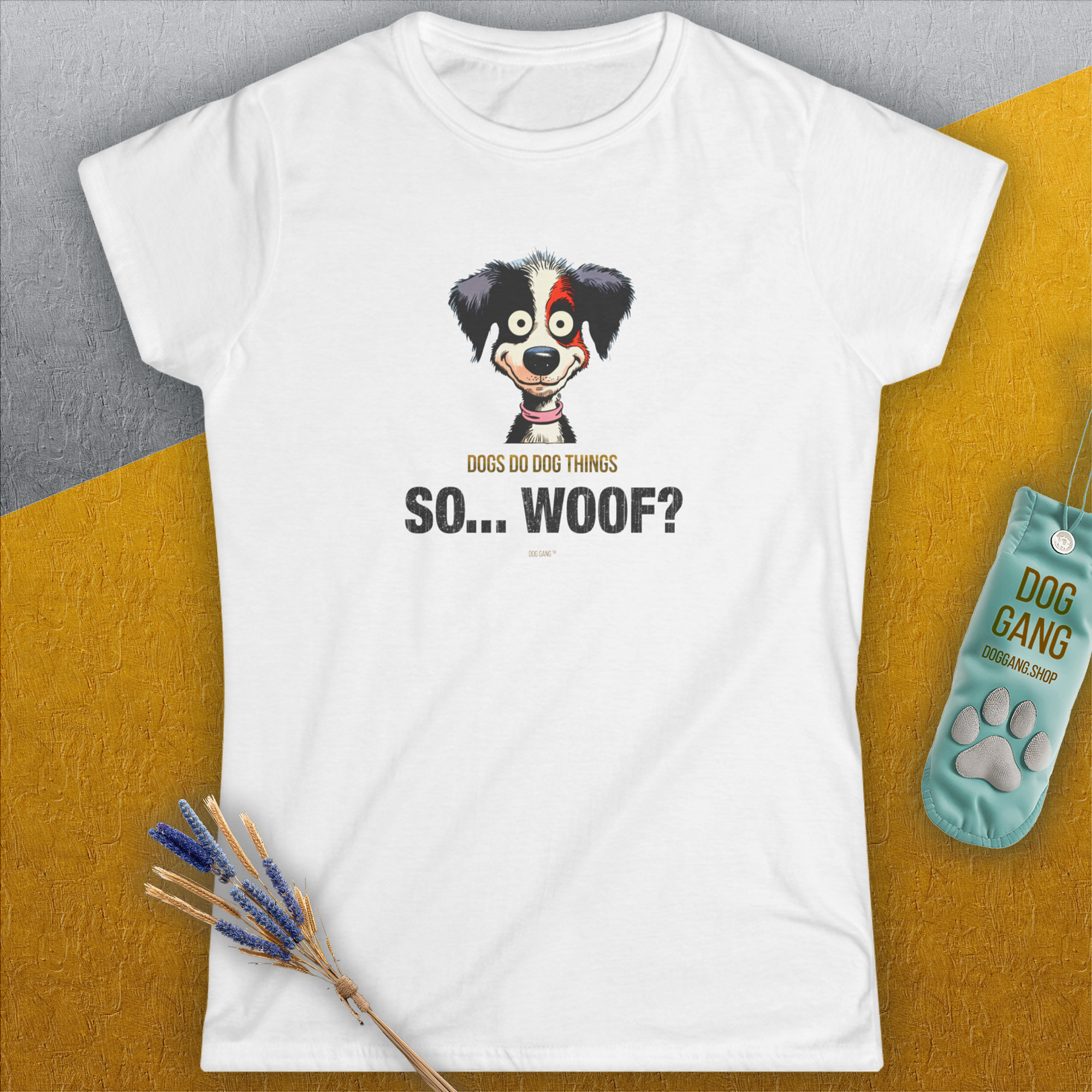 So... Woof? Volume 5, Women's T-Shirt-, a fun and stylish design for dog lovers from Dog Gang