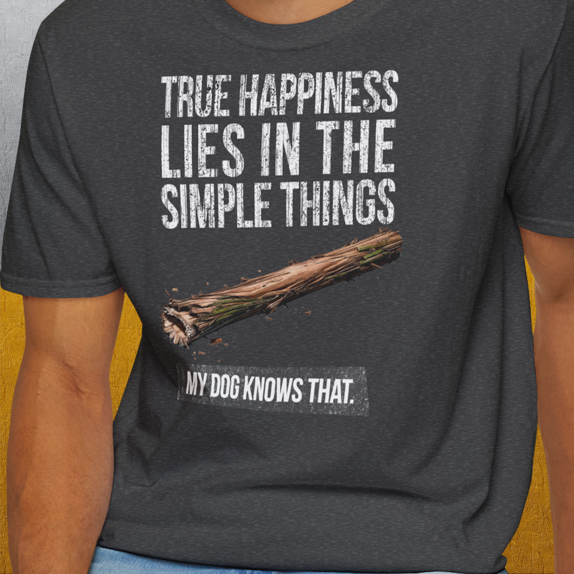 True Happiness Series One, Volume 2, Unisex T-Shirt-lustiges Shirt für Hundeliebhaber, Design by Dog Gang