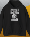 True Happiness Series One, Volume 1, Unisex Hoodie-Black, a cool and stylish design with a funny saying from Dog Gang